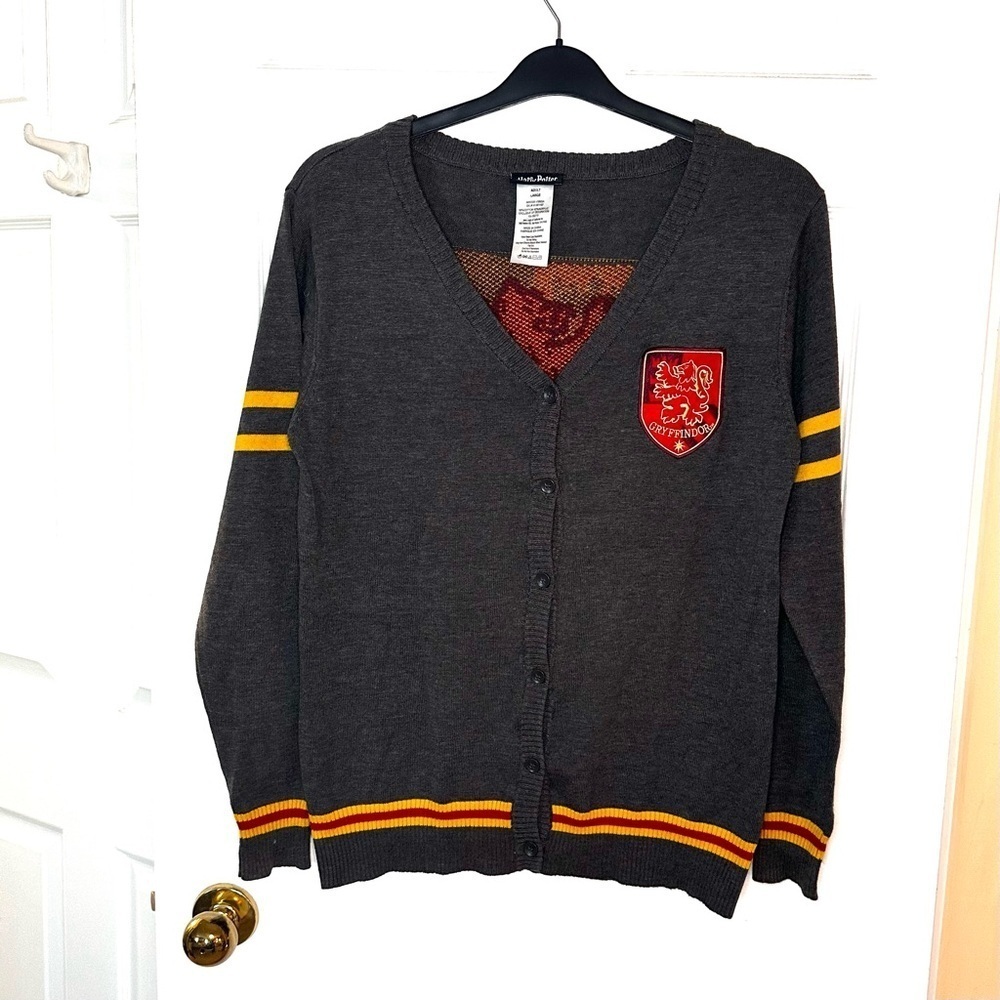 Harry Potter Gryffindor Knitted School Cardigan L Great Gift Idea for any HP fan